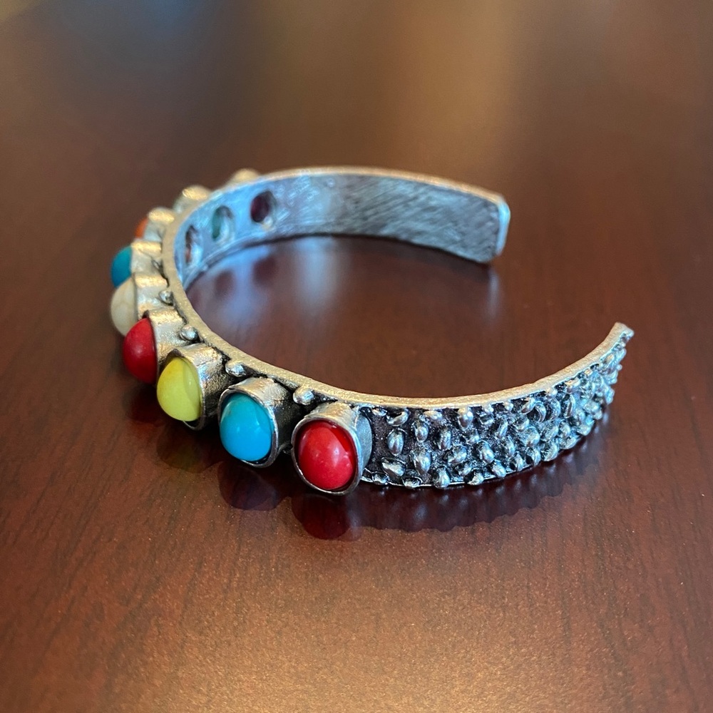 New boho colorful bangle cuff bracelet - Picture 3 of 4